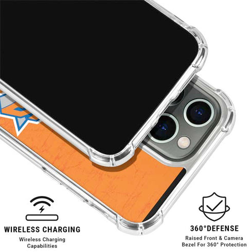NBA New York Knicks Orange Primary Logo iPhone 16 Pro Clear Case